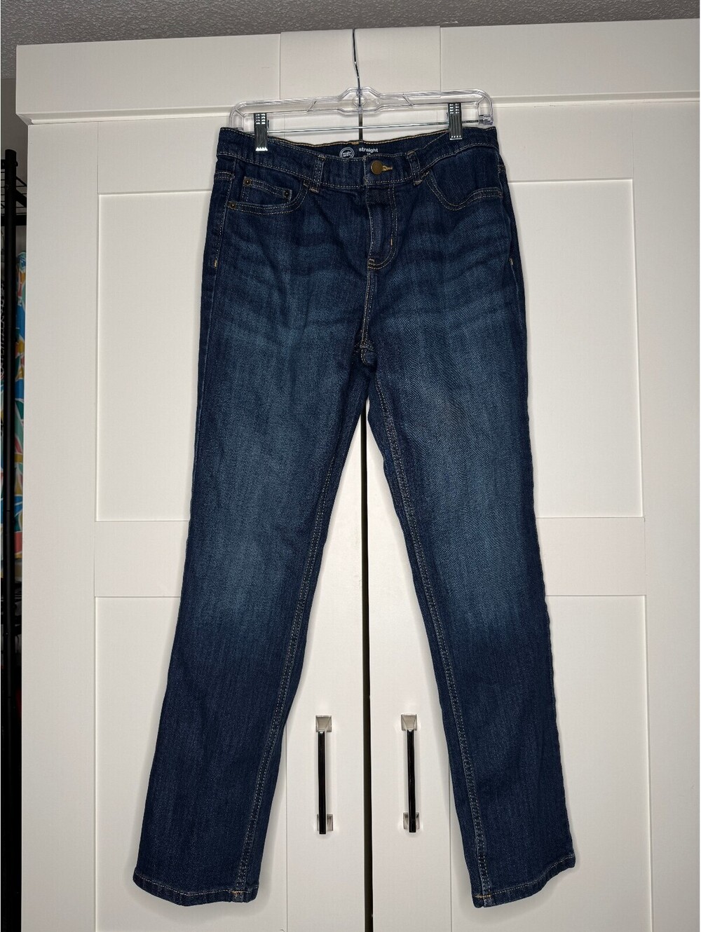 Wonder Nation Boys/Girls Straight Leg Jeans, Size 16
